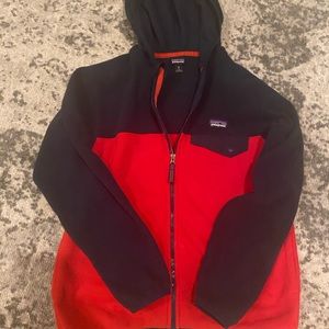 Patagonia fleece coat/Red and Navy